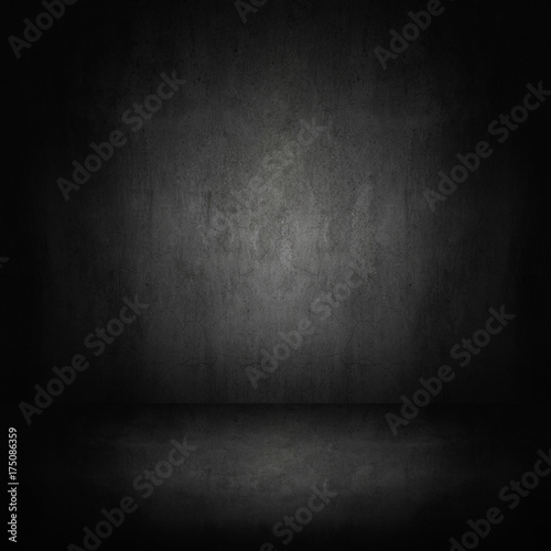 dark and gray abstract cement wall and studio room gradient background 