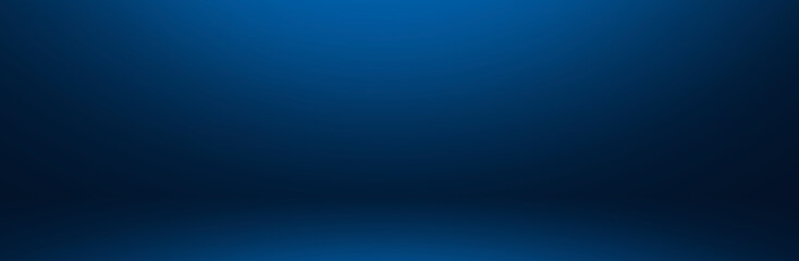 dark and soft blue  abstract  cement wall and studio room gradient background.