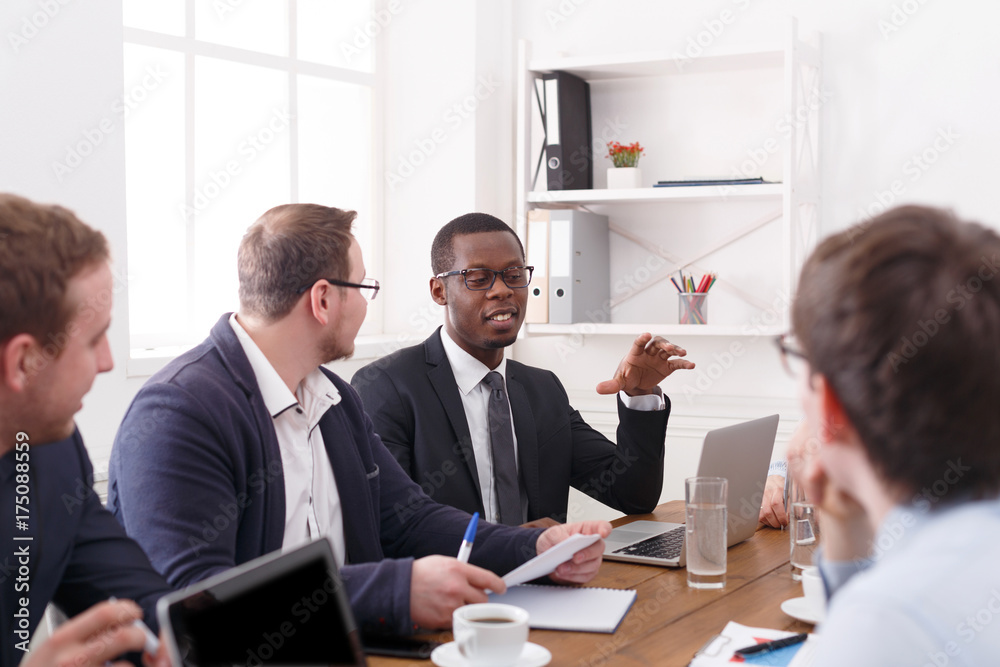 Business corporate meeting of young successful team Business corporate meeting of young successful team