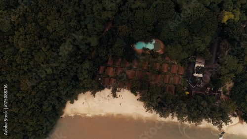 Thailand Coral Island Drone Shot photo