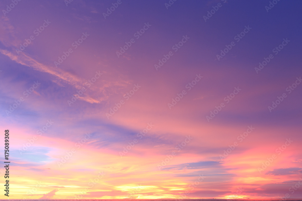 colourful sky during sunset