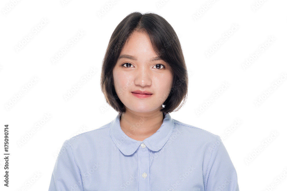 Beautiful asian business woman portrait studio on white background Beautiful asian business woman portrait studio on white background