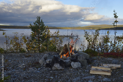 Lagerfeuer in Schweden photo