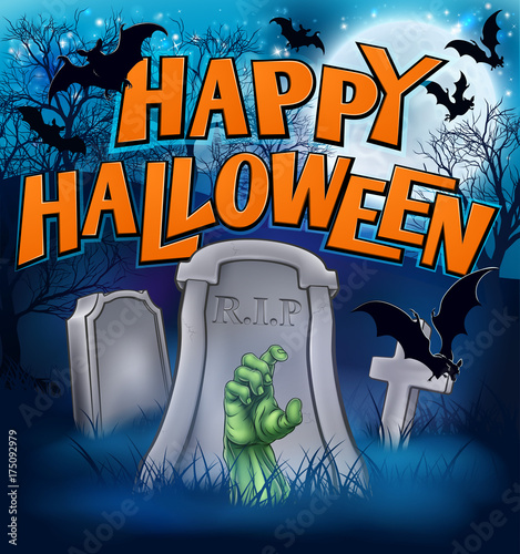 Happy Halloween Monster Zom...