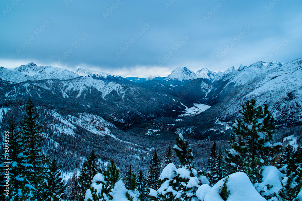 Winterabend im Karwendeltal