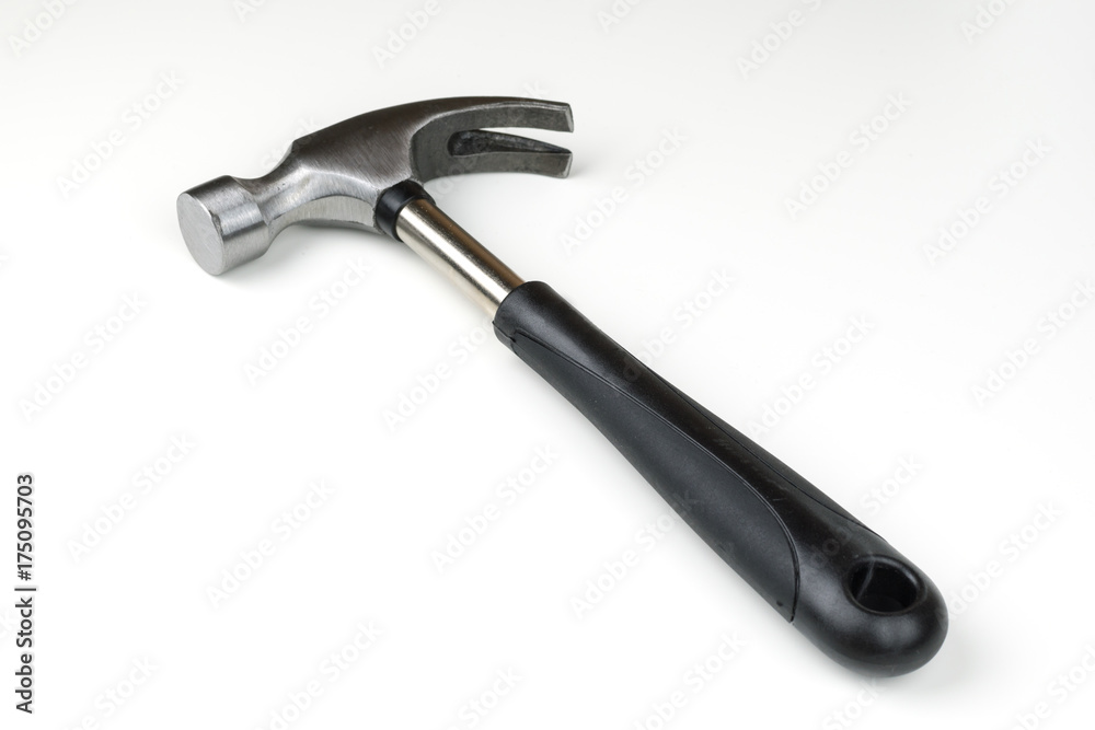 isolated steel hammer on white background , housework hardware capenter instrument isolated steel hammer on white background , housework hardware capenter instrument