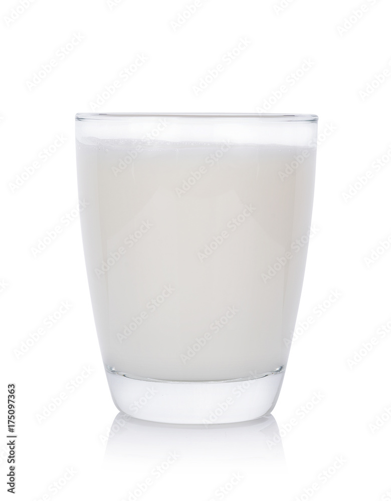 Glass of milk isolated on white background Glass of milk isolated on white background