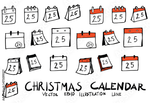 Hand drawn calendar isolated. Vector sketch black and white background illustration icon doodle eps10