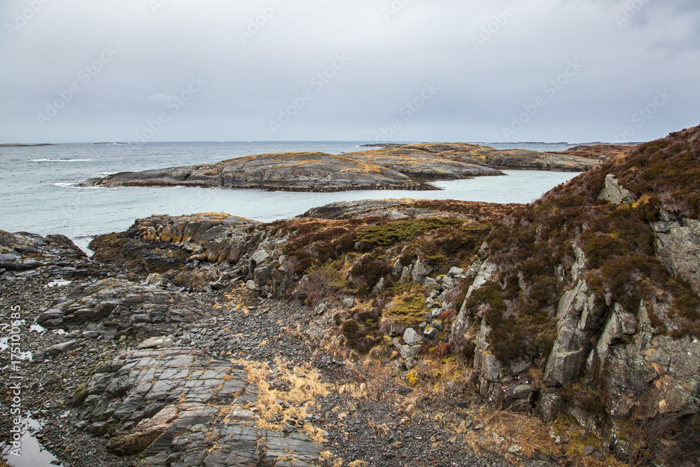 Coastline of Eldhusoya Island, Norway	