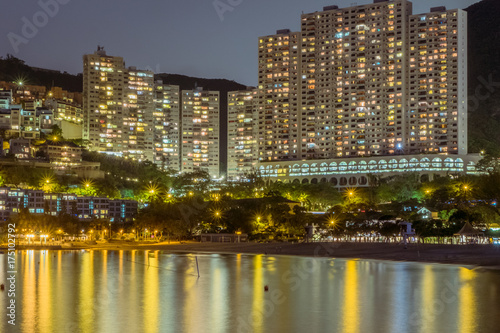 View of Repulse Bay beach in the southern part of Hong Kong Island,The Repulse Bay is one of the high end living area in Hong Kong. © kingrobert
