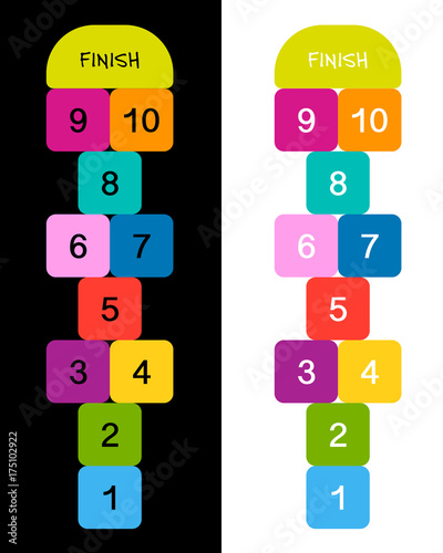 Hopscotch game for your design