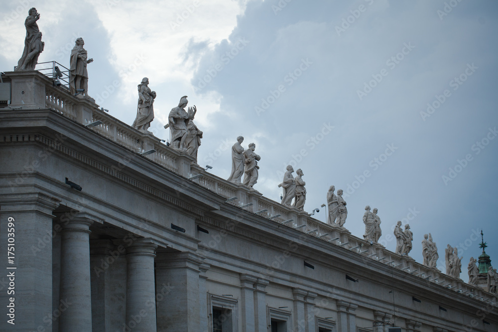 St. Peter's Basilica Saint Statues on the Colonnades