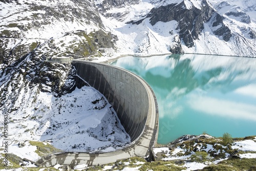 Hochgebirgsstausee, Barrier lake Kaprun, Salzburg, Austria