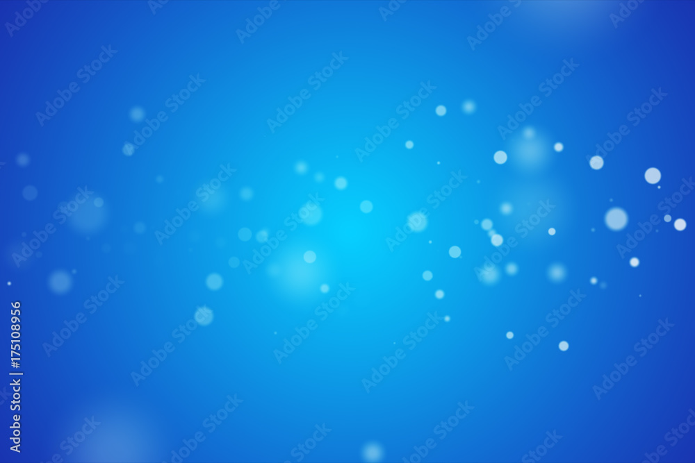 Flickering Particles, random motion of particles in blue color, 3d illustration Flickering Particles, random motion of particles in blue color, 3d illustration