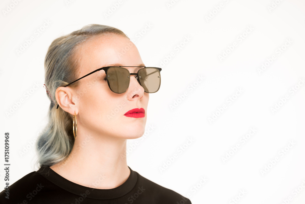 White Female with Sunglasses