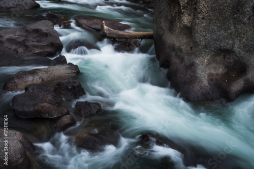 Motion of lake with rock in Xinjiang  China.