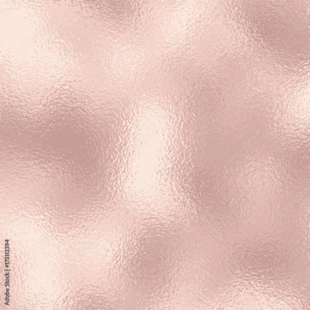 Vector Rose Gold Foil Textured Background. Soft Pink Gold Metallic Shine.
 - obrazy, fototapety, plakaty 