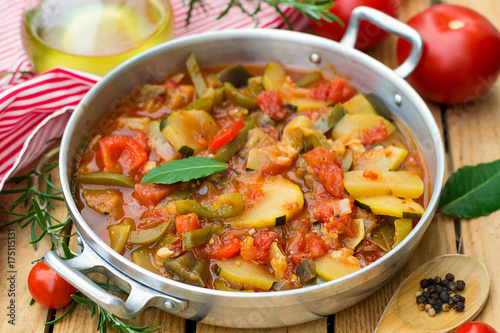 French Provencal stewed vegetable dish Ratatouille