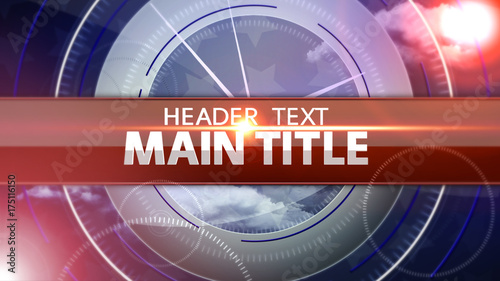 Glossy Circular News Style Title