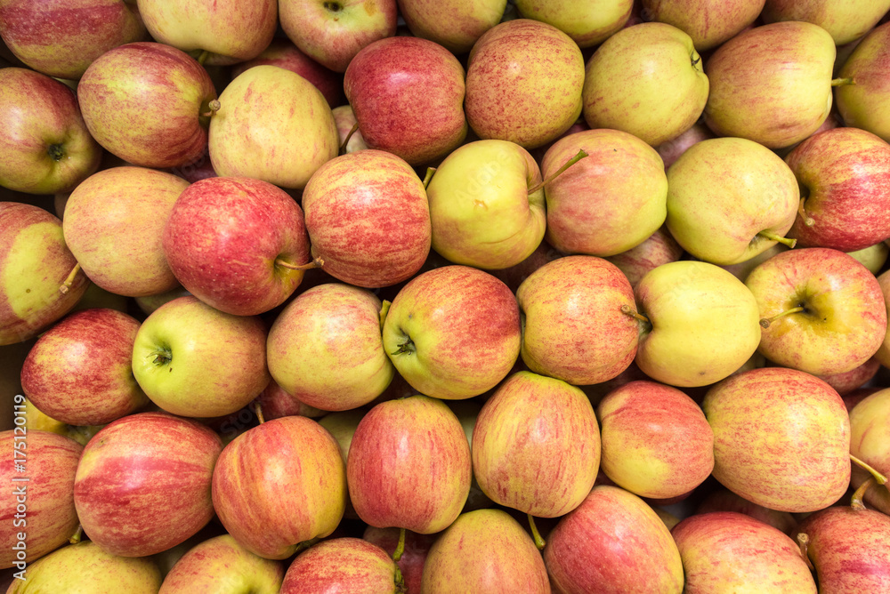 Beautiful appetizing fruit background with apples Beautiful appetizing fruit background with apples