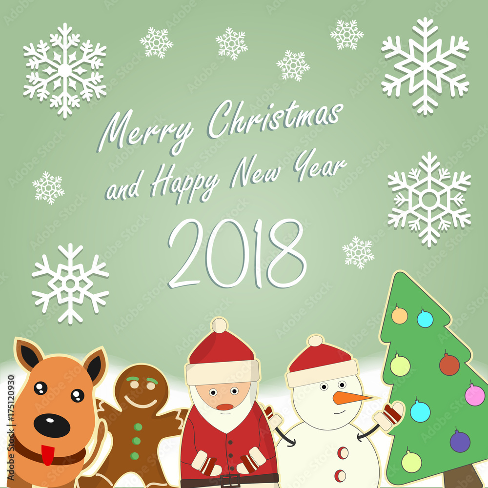 Christmas and New Year card Christmas and New Year card