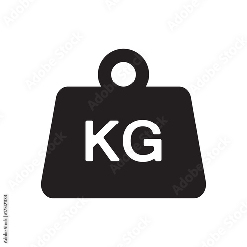 Weight kilogram icon Vector illustration