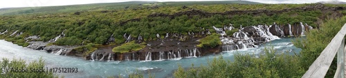 Island: Wasserfälle Hraunfossar und Barnafoss bei Húsafell