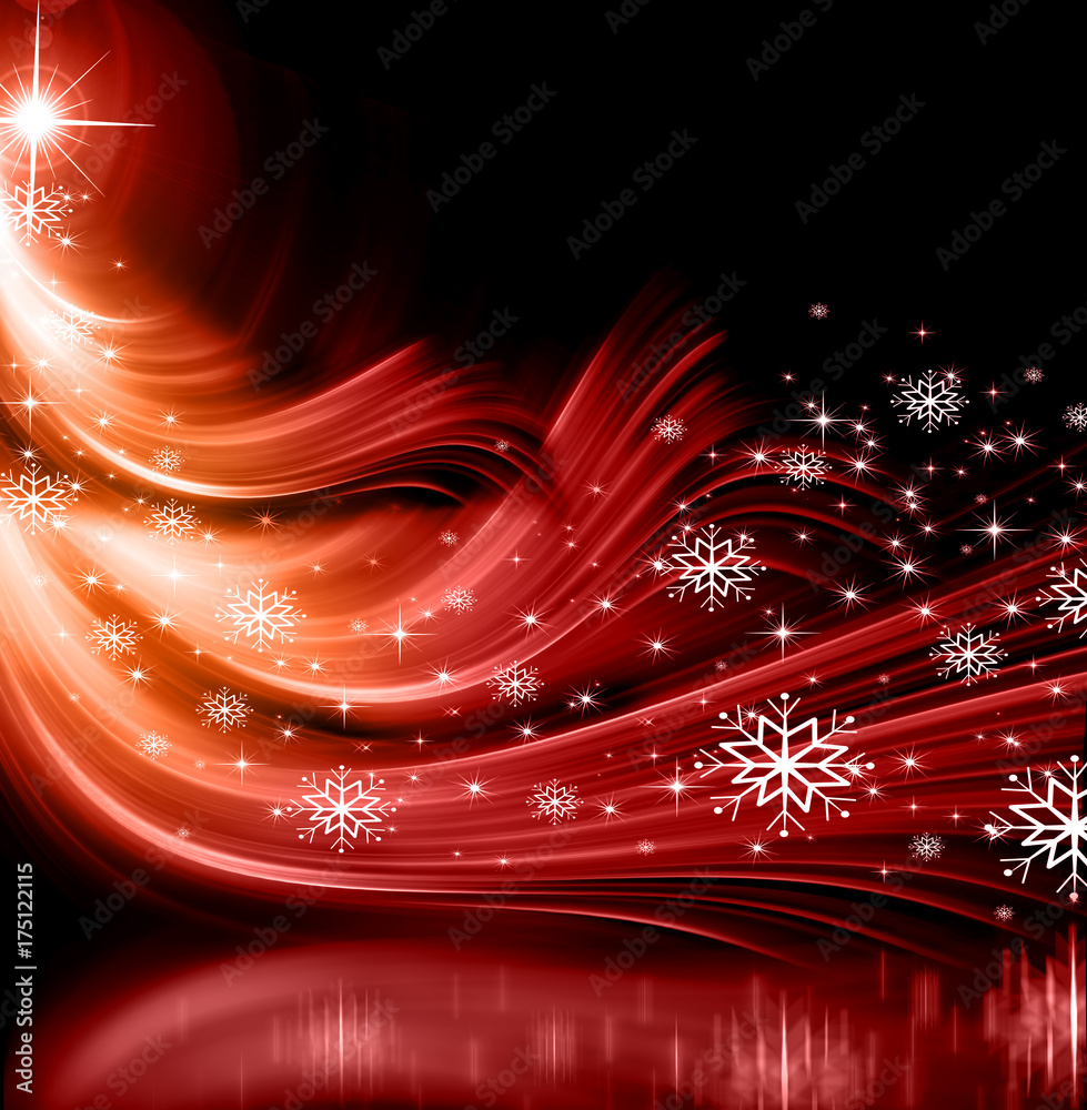 Obraz premium Christmas red Tree background