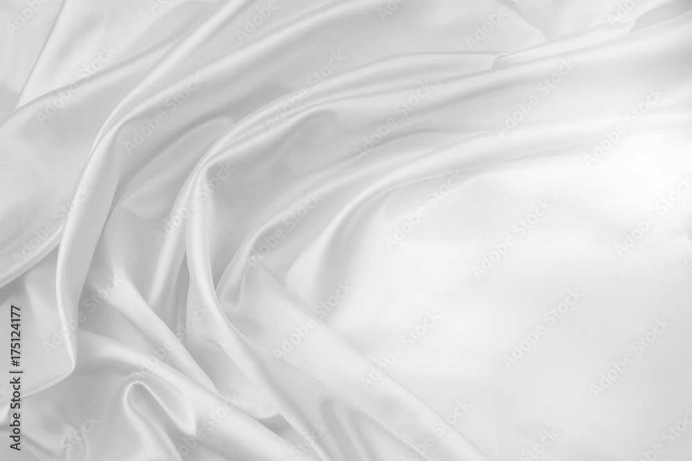 White silk fabric White silk fabric