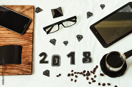 new Year. texture and background. phone and tablet.