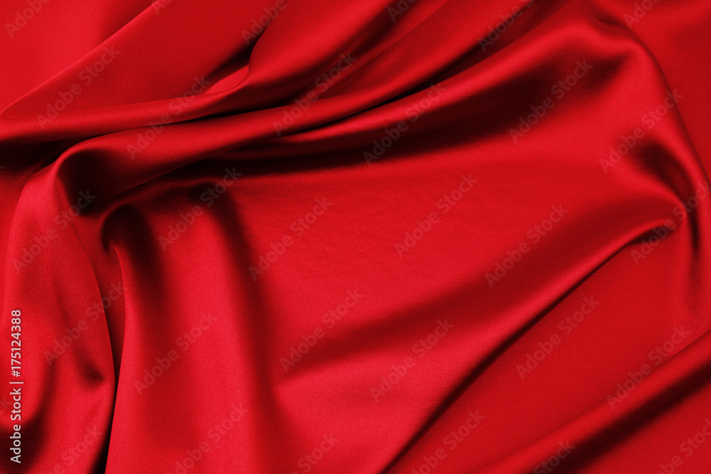 Red silk fabric Red silk fabric
