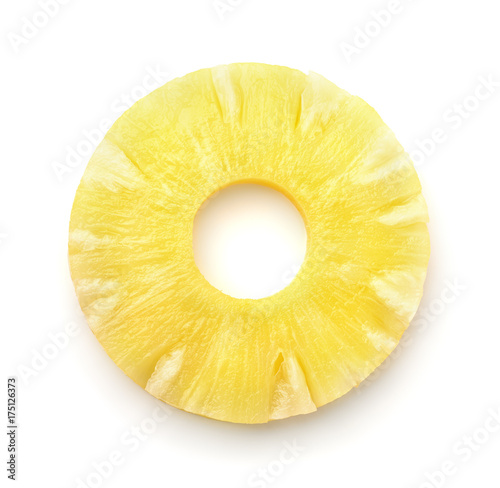 Obraz na plátne Top view of pineapple slice