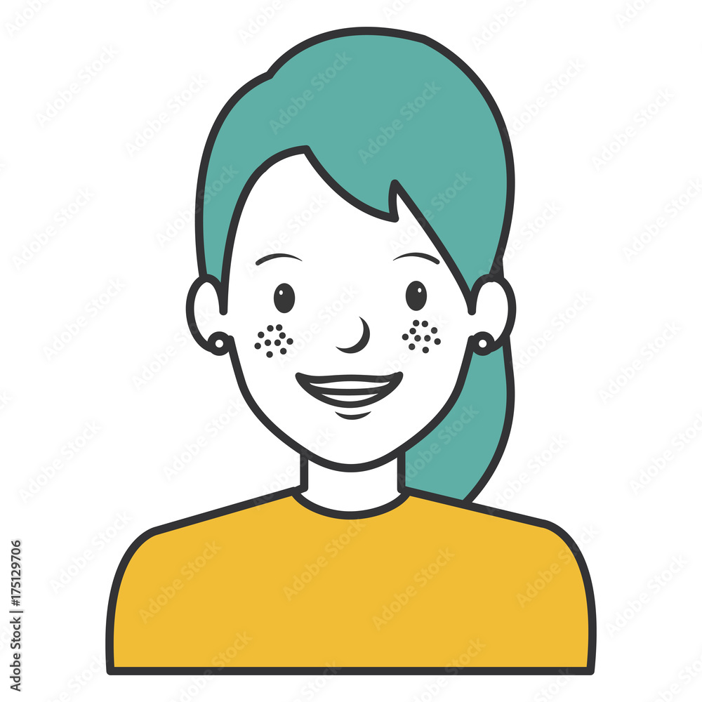 beautiful woman avatar character