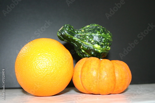 Fotografie Kürbis und Orange