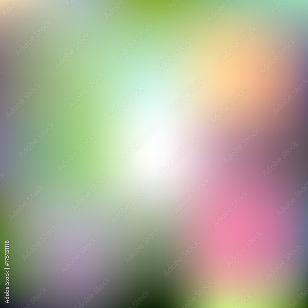 Vector multicolor abstract background. Blur copyspace