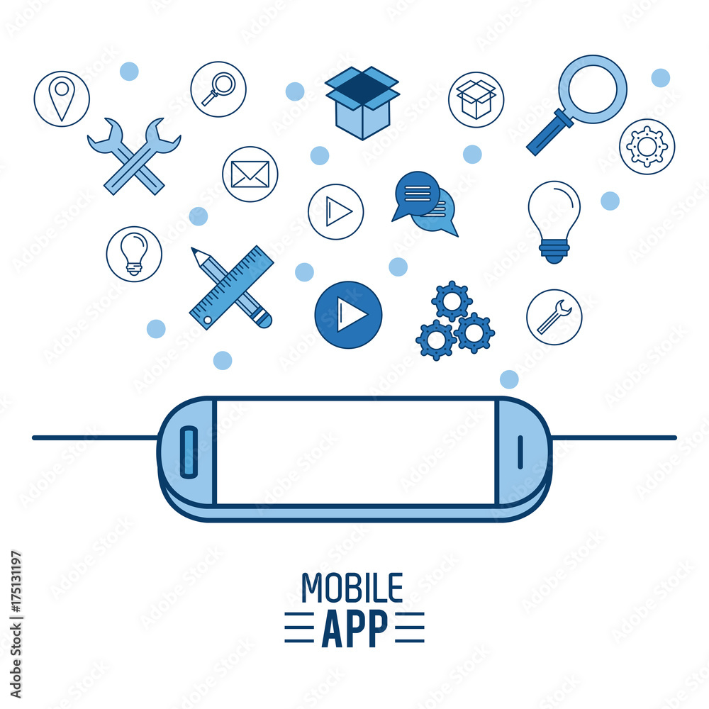 Mobile app infographic icon vector illustration graphic design Mobile app infographic icon vector illustration graphic design