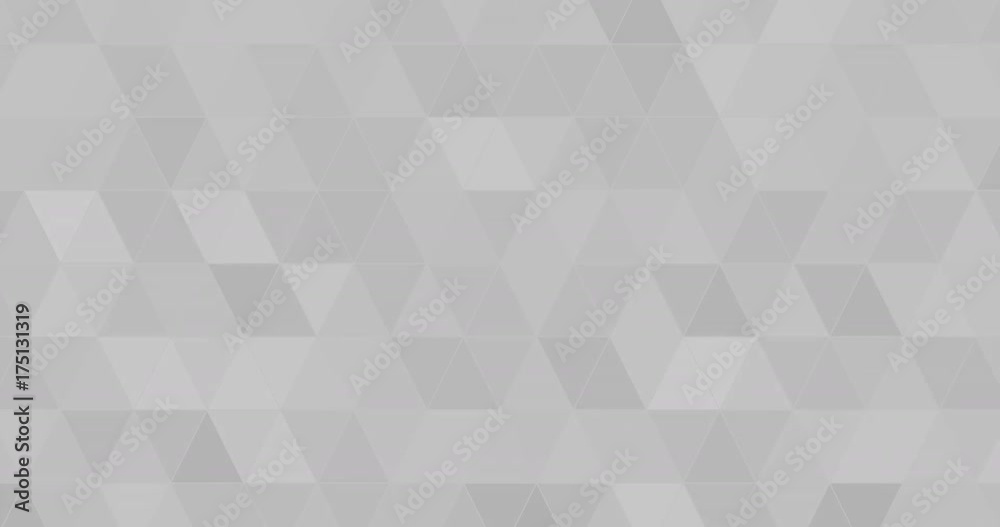 Abstract monochrome triangle pattern background, animated seamless loop 4k 60fps