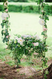 wedding flowers decoration, outdoor, fine art.