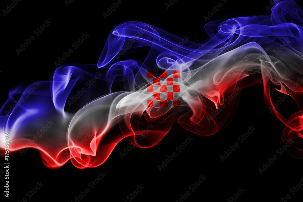 Croatia national smoke flag