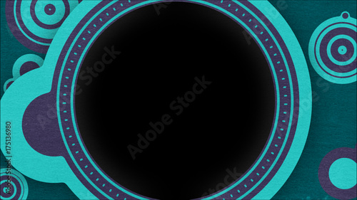 Textured Teal Bubble Overlay