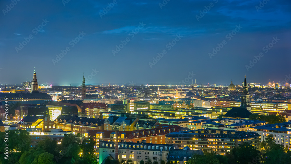 Skyline of Copenhagen city centre