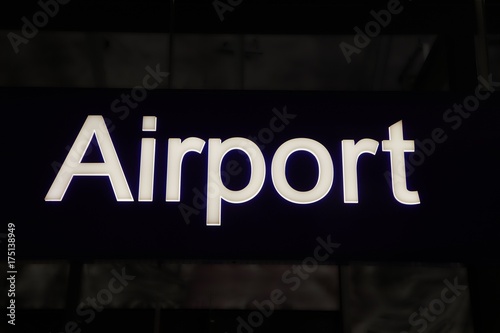 Airport Station Sign