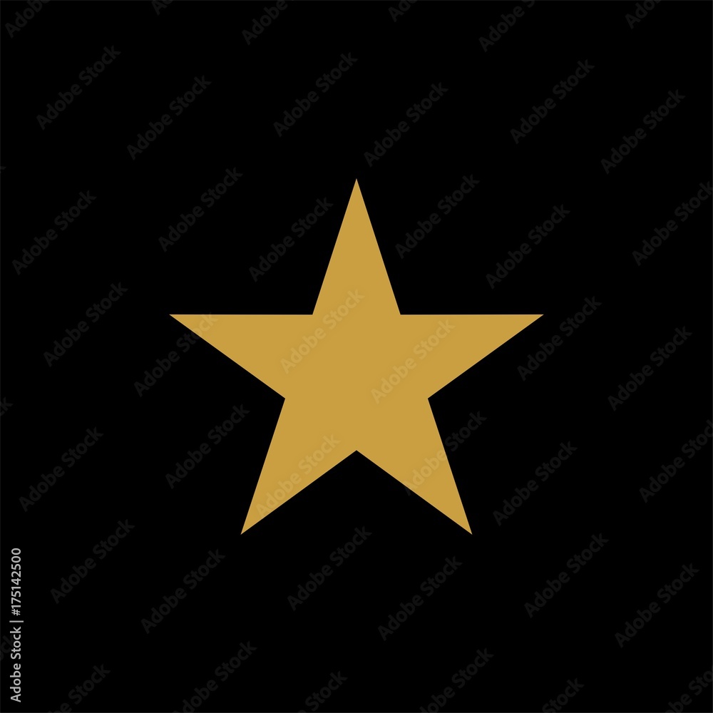 Obraz premium star gold icon