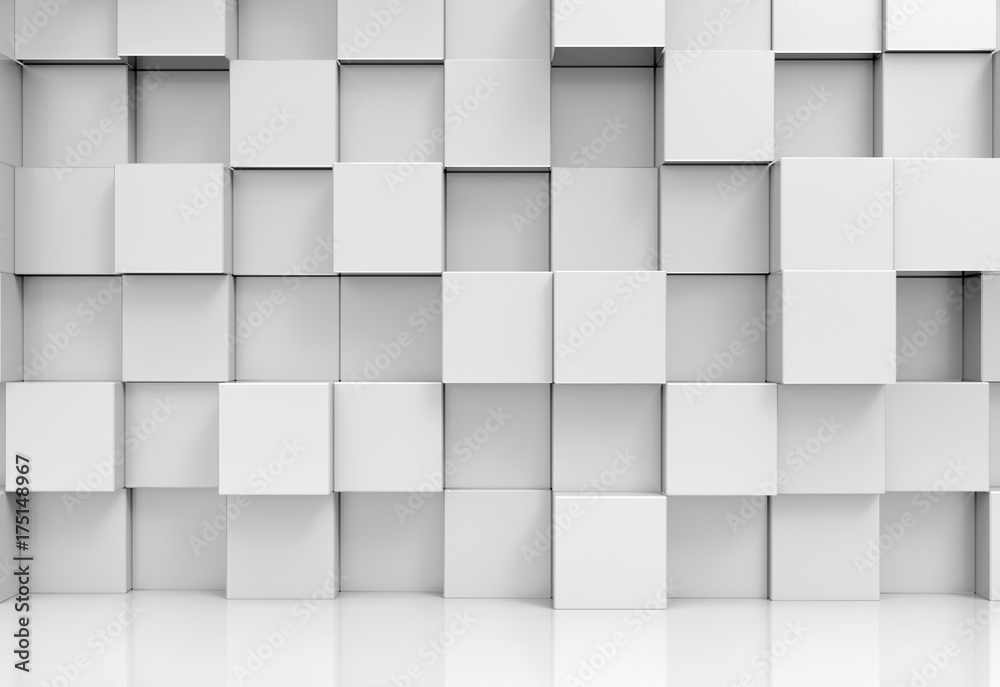 3d rendering. abstract stack of luxury white cube boxes wall background 3d rendering. abstract stack of luxury white cube boxes wall background