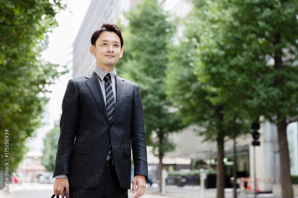 portrait of young asian businessman on street portrait of young asian businessman on street