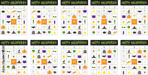 Halloween Bingo Set