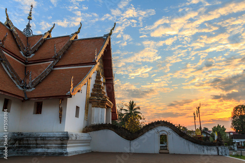 Wat Phumin, Muang District, Nan Province, Thailand. Temple is a public place.Created over 100 years old.