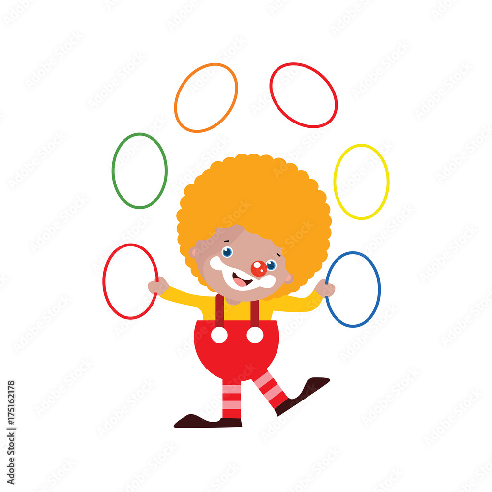 Circus Performer Cartoon Vector Illustration Circus Performer Cartoon Vector Illustration