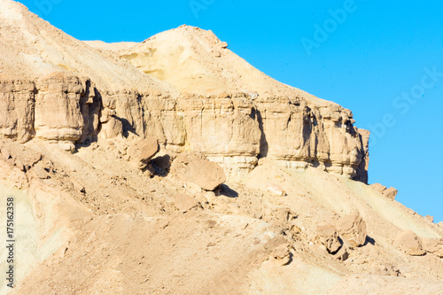 Rock formations in the Southern Israel Negev Desert