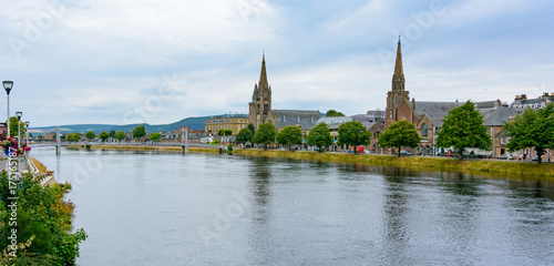 Inverness, Scotland River Ness and Old High Church